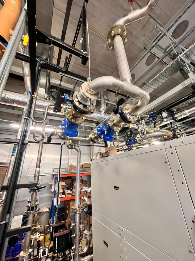 Boiler House Installation of Metric Tru-Bore Pipework