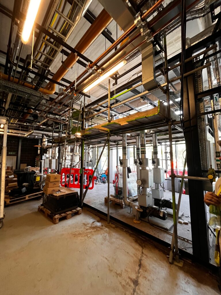 Boiler House Installation of Metric Tru-Bore Pipework
