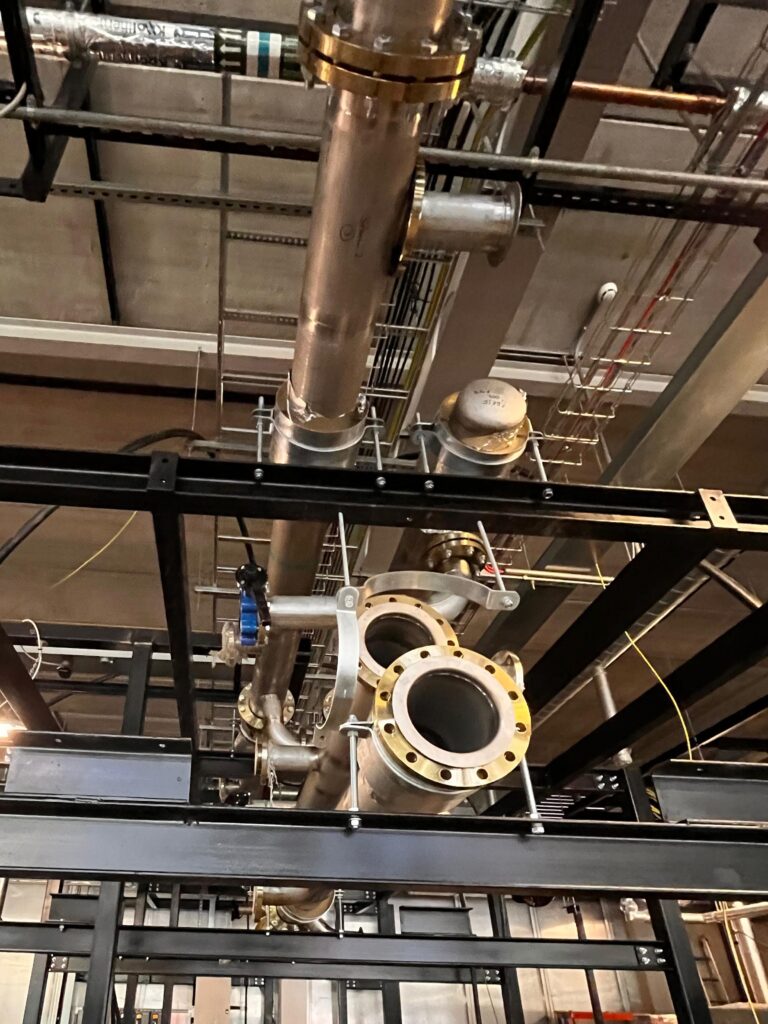 Boiler House Installation of Metric Tru-Bore Pipework