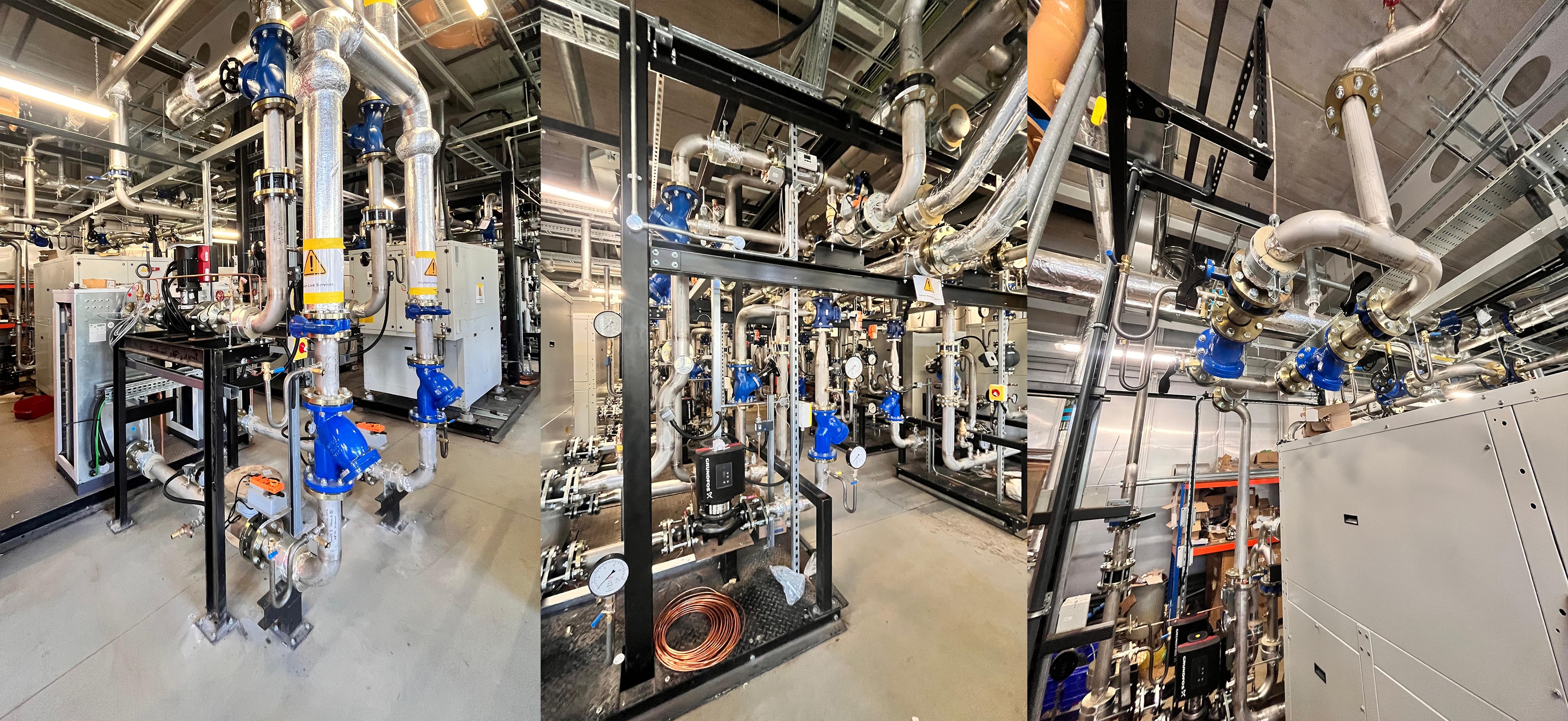 Boiler House Installation of Metric Tru-Bore Pipework